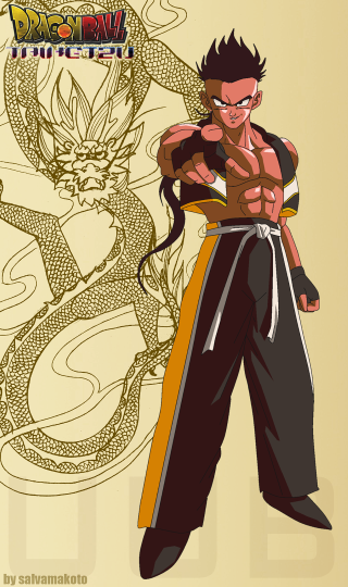 Cartoon character dragon back yellow - du jin free wallpaper