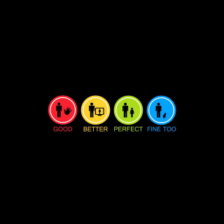 Colorful sign black background red - perfect free wallpaper