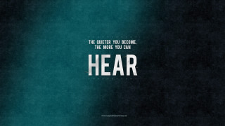 Quiet quote green background white - whole free wallpaper