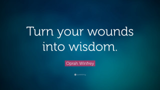 Turn wounds into wisdom blue - neoplasticism free wallpaper