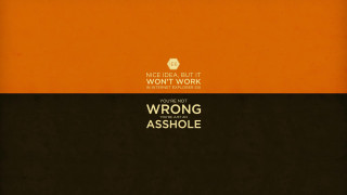 Wrong assholes not possible wrong - graphic design free wallpaper