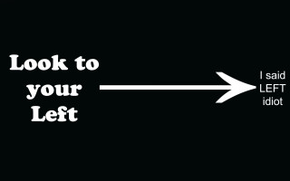 Black white arrow left right 3 - a diagram free wallpaper
