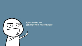 Cartoon character with text reading - you free wallpaper