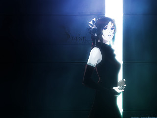 Woman black dress gothic portrait - aya goda free wallpaper