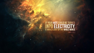 Quote space background star field - radiant free wallpaper