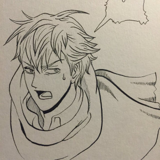 Man scarf speech bubble drawing - a drawing of a man free wallpaper