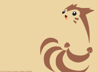 Brown white animal big nose - its hind leg free wallpaper