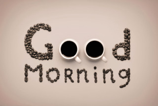 Coffee cups table good morning - the middle free wallpaper