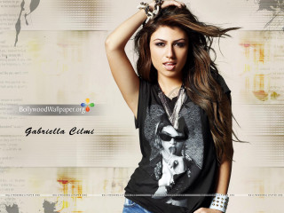 Woman long hair black shirt 38 - the wind free wallpaper