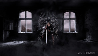 Woman iron throne dark room - a dark sky free wallpaper