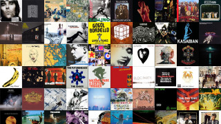 Collage album covers variety images 2 - different color free wallpaper