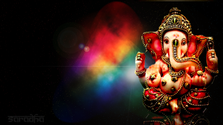 Ganesha rainbow background black light - a rainbow background free wallpaper