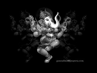 Gandap black white photo mirror - divinity free wallpaper for desktop