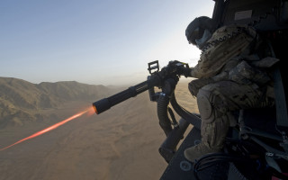 Soldier aiming machine gun red - carl gustaf pilo free wallpaper