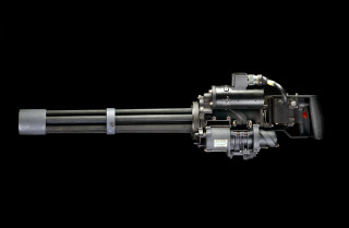 Machine gun black background red - 8 0 mm free wallpaper