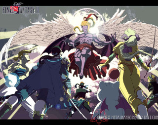 Anime characters wings swords group - renaissance free wallpaper