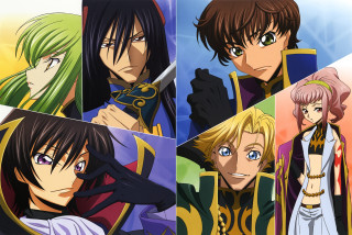 Anime characters colored hair costumes 2 - the other holding free wallpaper