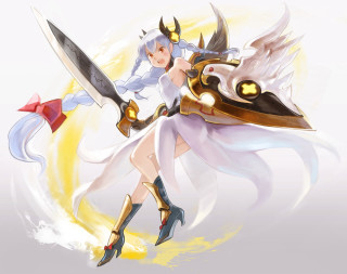 Valkyrie sword shield armored braid - a sword and a sword free wallpaper