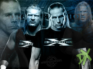 Men group blue background cross - expressionism free wallpaper