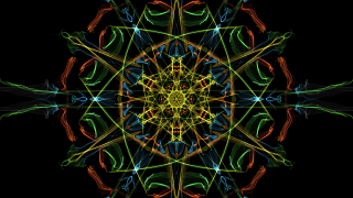 Colorful abstract flower psychedelic hologram - a colorful abstract design free wallpaper