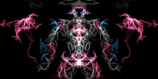 Pink blue pattern black background - a computer free wallpaper