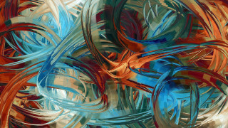 Colorful patterned shapes abstract art - android jones free wallpaper