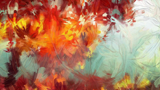 Tree red painting art nature - branch free wallpaper