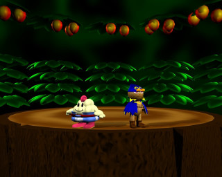 Cartoon character bowl of fruit - net art free wallpaper
