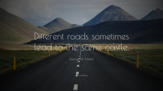 Road quote castle magical puzzle - same free wallpaper