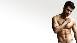 Man white underwear posing hand - a white underwear free wallpaper