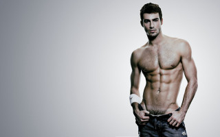 Shirtless man white background portrait - alexander kucharsky free wallpaper
