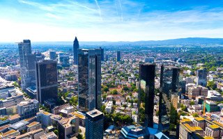 City tall buildings blue sky 2 - tall building free wallpaper