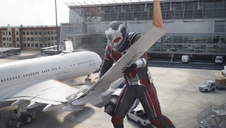 Man suit plane runway jet - weta digital free wallpaper