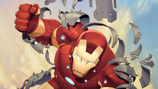 Cartoon man red suit fist - a fist free wallpaper
