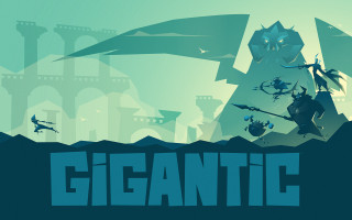 Alien giant man desert epic - 2 d game art free wallpaper
