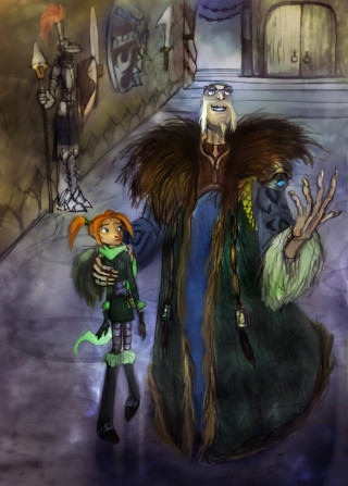 Couple skeleton walking street cartoon - league of legends concept art free wallpaper