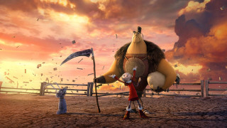 Cartoon character large object fence - a fence free wallpaper