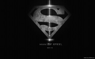 Superman logo black background white 2 - a superman logo free wallpaper