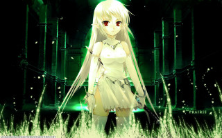 Girl white dress field sword - a sword free wallpaper