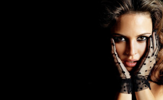 Woman hands face polka gloves - gothic free wallpaper for desktop