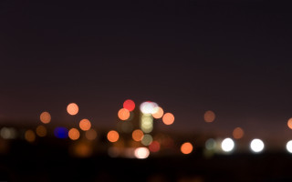 Blurry city night lights background - night free wallpaper