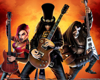 Group guitars top hat black - game art free wallpaper