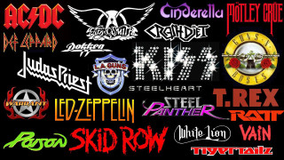Logos colorful black white backgrounds - metal free wallpaper