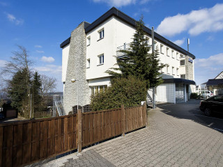 White building brown fence car - free architecture wallpaper