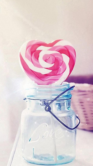 Jar lollipop table flowers basket - a table next free wallpaper