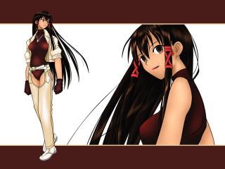 Woman longhair jacket redearrings portrait - a drawing of a woman free wallpaper