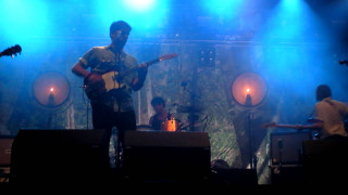 Man playing guitar stage blue - the stage free wallpaper