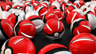 Red white balls black white - free happy birthday wallpaper
