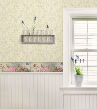 Window sill flower pot vase - a window sill free wallpaper