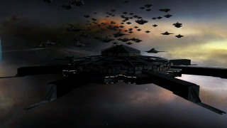 Space station birds sky planet - a space station free wallpaper